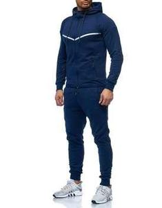 Venta al por mayor de fábrica de chándal de diseño personalizable Servicio de calidad superior Fabricación de ropa de entrenamiento personalizada Sudadera con capucha con cremallera para hombre - Product Image 6