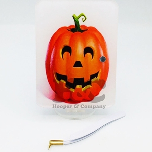 Impresión de logotipo personalizado, azulejo de pestañas de calabaza de Halloween, nuevo diseño, herramienta de belleza con forma de corazón cuadrado acrílico sostenible, imán de visón - Product Image 2