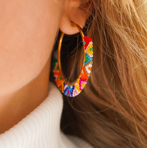 Pendientes de Aro Hechos a Mano con Cuentas Japonesas Miyuki - Product Image 1