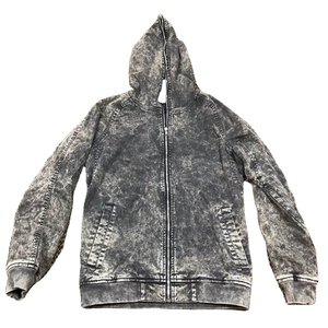 เสื้อมีฮู้ดแบบสวมหัวผ้าฝ้าย100% วินเทจซักด้วยกรดตัดขอบแบบไม่มีความทุกข์ในฤดูหนาวเทอร์รี่มีฮู้ดผ้าฝรั่งเศสพิมพ์ลาย - Product Image 3