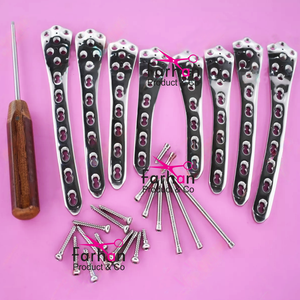 LCP กระดูกโคนขาส่วนปลาย6,8 4.5/5.0มม. 10 & 12รูพร้อมสกรูชุดเหล็ก100ชิ้น - Product Image 3