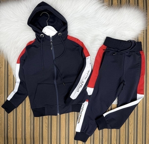 Vêtements coordonnés délavés style vintage, col rond, coupe décontractée, bas élastique, qualité supérieure, directement de l'usine - Product Image 2