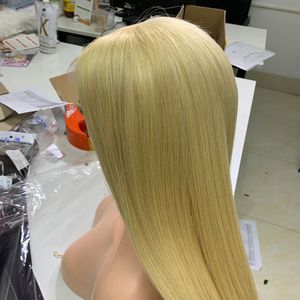 Extensiones de cabello Super Long Bone Straight Blonde Super Double Drawn Bundles Cabello humano virgen sin procesar crudo - Product Image 6