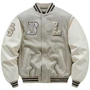 Chaqueta Varsity de Béisbol de Lana de Alta Calidad, Logotipo Personalizado, Reversible, Impresión Personalizada, Tallas Grandes, Delgada, de Invierno, de Secado Rápido - Product Image 1