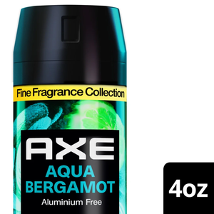 (2 Pack) Déodorant anti-transpirant en spray Axe Fine Fragrance Collection 0% d'alcool Unisexe Eau de Toilette Aqua Bergamote 4 oz - Product Image 3