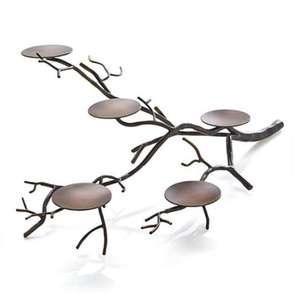 Dernier design bougeoir en métal laiton noir poli fini conception en forme d'arbre forme personnalisée et design à utiliser pour la maison d'hôtel - Product Image 1