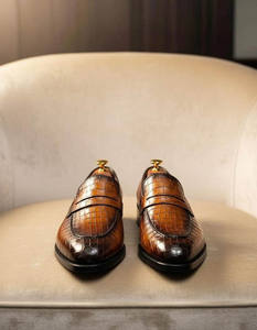 New Summer Autumn <b>Men</b> Business Casual <b>Shoes</b> Breathable Light Weight Rubber Outsole Non-Slip Handmade for Leather <b>Shoes</b> - Product Image 4