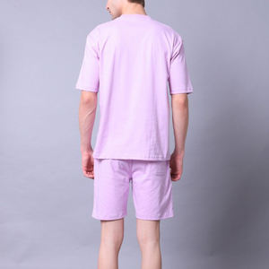 Conjunto de Camiseta y Pantalones Cortos de Algodón para Hombre, Personalizado por el Fabricante, Transpirable, Traje Deportivo de Verano de 2 Piezas - Product Image 3