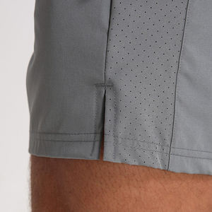 Short pour homme personnalisé, léger, à séchage rapide, à taille élastique et à cordon de serrage, en polyester uni, taille américaine, bas actif évacuant l'humidité - Product Image 4