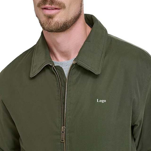 High Street vestes pour hommes du Pakistan vêtements pour hommes vestes Bomber manteau à glissière imperméable Satin Polyester homme veste OEM 2025 - Product Image 6