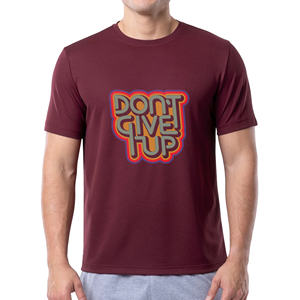 Camiseta de Hombre de Alta Calidad en Tejido de Poliéster/Algodón, Color Sólido, Gruesa, Transpirable, Antibolitas, de Secado Rápido, Personalizable OEM Plus - Product Image 4