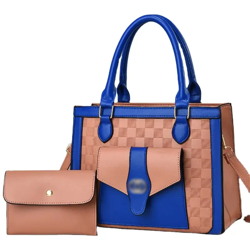 المألوف رائع جديد عالي الجودة تصميم متقدم حقيبة رئيسية محفظة حقيبة يد نسائية طقم من قطعتين