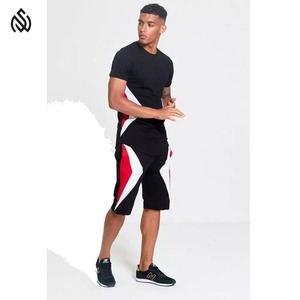 Men's Summer Plus Size Thermal Sports Shorts & <b>T</b>-Shirt Set Custom Solid Color Lightweight Breathable Workout Fitness - Product Image 2