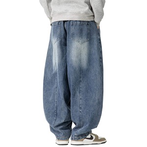 Pantalones Vaqueros Holgados Personalizados para Hombre, Estilo Hip Hop, Vintage, Ajuste Holgado, Pantalones de Mezclilla Casuales, Ropa Urbana, Pantalones de Skateboard - Product Image 2