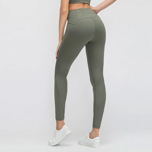 Tenues de sport personnalisées 2025 avec logo, couleur unie, ensembles de yoga pour femmes, taille mi-haute, grande taille, léger, avec tailles ajustables - Product Image 6