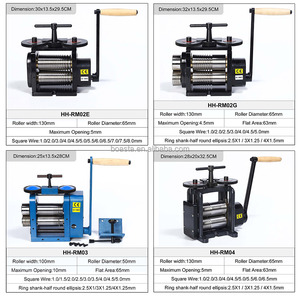 Laminatoio Manuale per Gioielli Boasta HH-RM03 con Rullo in Acciaio da 100mm, Diametro 50mm, Apertura 10mm per Lamiere, Fili e Anelli - Product Image 3