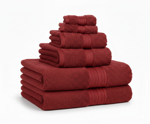 Ensemble de serviettes en coton éponge de qualité supérieure, haute densité, séchage rapide, serviettes de bain de couleur unie, épaisses, gants de toilette, ensemble de bain - Product Image 2