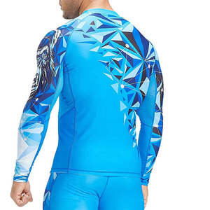 100% Polyester hommes Rash Guard maillots de bain Compression éruptions cutanées mâle Sports de plein air cyclisme porter Rashguards mâle - Product Image 1