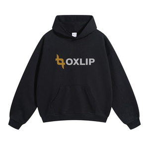 Sweat-shirt unisexe surdimensionné personnalisé pour l'hiver, broderie du logo sur le devant, 100% coton molletonné, 330 grammes, séchage rapide, respirant, lourd - Product Image 3