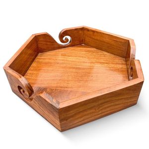 Tazón de hilo de madera ligero para tejer fácilmente - Product Image 3