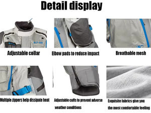 Veste de moto en Cordura pour les pilotes de course, qualité supérieure, 100% textile, vestes de moto en Cordura pour l'hiver - Product Image 3