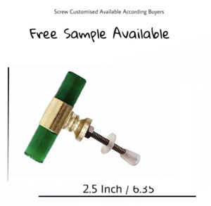 Bravo T Bar vert résine laiton boutons tirer poignée Design polyvalent pour cuisine chambre salon salle de bain centre commercial utilisation pour commode - Product Image 3