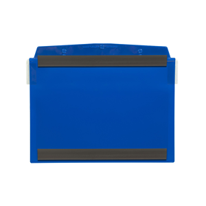 Portadocumenti Magnetico con Aletta Protettiva DIN A5 Orizzontale Blu 2 Strisce Magnetiche Confezione da 10-SD2M/5111-03 - Product Image 2