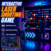 Équipement interactif de compétition d'équipe pour salle de jeu de tir au laser intelligent, machine de jeu sportif au laser avec cibles LED