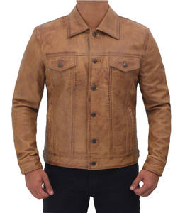 แจ็กเก็ตหนังแฟชั่นสำหรับผู้ชายเสื้อแจ็กเก็ตหนังแฟชั่นแบบสั่งตัดสไตล์ลำลองลายพื้นสำหรับฤดูหนาวสินค้าขายดี - Product Image 2