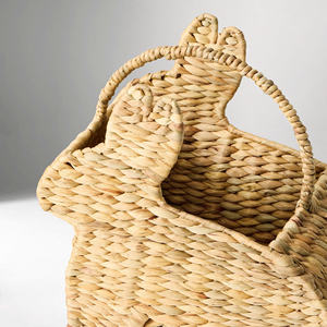 Cesta de Mimbre con Forma de Conejo Tejida a Mano al por Mayor, Organizador Decorativo con Forma de Animal para la Habitación de los Niños - Product Image 4
