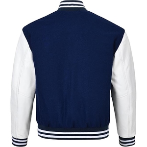 Chaqueta Varsity de Béisbol Unisex de Lana Regular Kandari Sports al por Mayor, Personalizable con Cuello Redondo, Reversible, Transpirable y Bordado Frontal - Product Image 2