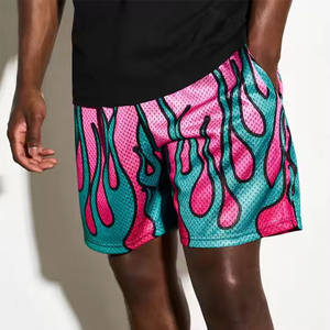 กางเกงขาสั้นผู้ชายสไตล์ขายดีกางเกงขาสั้นบาสเก็ตบอลกระเป๋าซิปขนาดใหญ่และสูง - Product Image 5