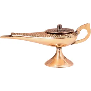 Brass Aladdin Lamp With Antique Finished Unique Design Aladdin Chirag Lamp Home Decor And Gifting Lamp Decorative Item For Sale