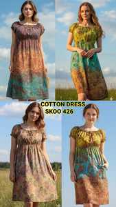 Robes en coton pour femmes de luxe de haute qualité, robe de soirée et d'événement, tenue de soirée élégante, sans manches, couleur personnalisée - Product Image 2