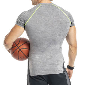 Logotipo personalizado hecho en fábrica Camisetas de entrenamiento de gimnasio de secado rápido Hecho en Pakistán Camisetas de gimnasio para hombres - Product Image 2