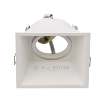Spot Led intérieur encastré Gu10 Mr16, boîtier LED Spot Anti-éblouissement, coupe profonde ronde carrée, cadre de Spot
