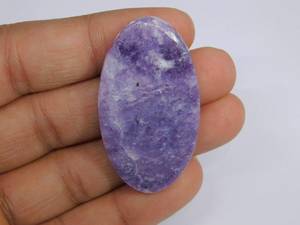 Pierres précieuses de lépidolite naturelle Belles cabochons de lépidolite Cabochons en vrac de lépidolite pour la fabrication de bijoux aux prix de gros - Product Image 2