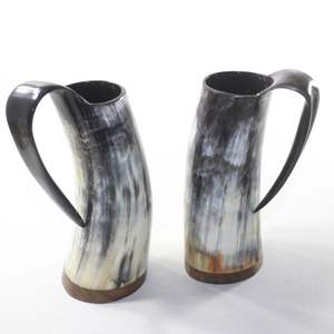Sale Viking Drinking Horn Mug <b>Cup</b> Beer Travel <b>Cup</b> <b>Camping</b> Mug with Handle Mega Mug With High Popularity for Christmas Occasion - Product Image 4