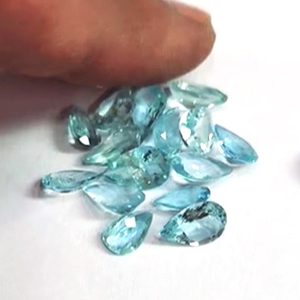 475 piezas de Aguamarina natural 4x3 5x3 6x4 7x5 9x7 11x9mm ovalada 7x5 8x6 9x7mm baguette pera faceta 305 Cts lote Corte de piedras preciosas US $464 - Product Image 6