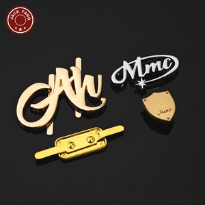 Bag <b>Gold</b> Engraved metal tag Hijab Abaya Scarf Shoes Custom Brand logo Metal Label metal tags with logo for <b>Clothes</b> Clothing - Product Image 5