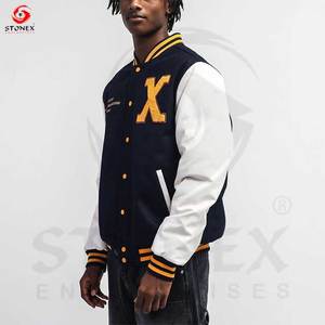 2024 Wholesale <b>Men</b> Varsity Jackets Letterman Jackets Custom Baseball Letterman Varsity Bomber Jacket - Product Image 1