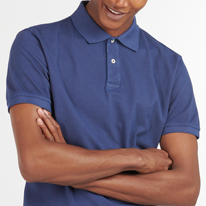 Logo personnalisé impression à manches longues Gym Workout Fitness Polo T-shirts pour hommes poids lourd surdimensionné grande taille Polo T-shirts - Product Image 3