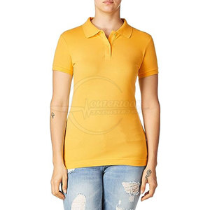 Camiseta Polo de mujer de alta calidad a precio bajo 2025, nuevo diseño, camiseta Polo de mujer de Color personalizado, camiseta Polo - Product Image 4