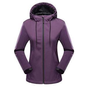 Chaqueta Softshell ligera para mujer al aire libre a prueba de viento transpirable cómodo ajuste para viajes - Product Image 3