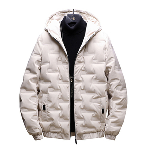 Veste d'hiver pour hommes de conception personnalisée OEM de haute qualité 250gsm 100% Nylon Water & Windproof Style Bomber avec tissu en toile - Product Image 2