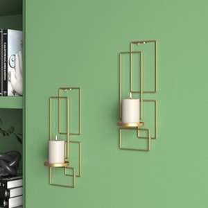 เชิงเทียนโลหะที่สวยงามและใช้ตกแต่งติดผนังง่ายต่อการเข้าถึงและมีที่วางหลอดไฟขนาดใหญ่1อันที่ดีที่สุดสำหรับการตกแต่งบ้าน - Product Image 6