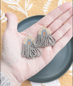Handmade <b>Magic</b> Fringe Tassel Earrings - Gold - Long - Product Image 2