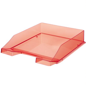 HAN CLASSIC DIN A4/DIN C4 Bandeja para Documentos de Poliestireno Roja Transparente - Product Image 2