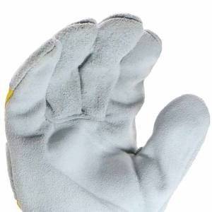 Meilleur ajustement des gants de travail de sécurité haute Pu Offre Spéciale anti-impact en cuir fendu gants à paume unique doublure intérieure prix bon marché - Product Image 5