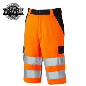 Ropa de trabajo de alta visibilidad para hombre, pantalones cortos Cargo, estilo personalizado, multibolsillos, poliéster de alta visibilidad, venta al por mayor, pantalones cortos personalizados de alta visibilidad - Product Image 1